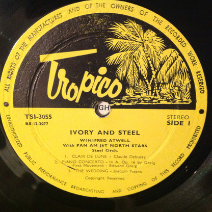 Winifred Atwell With Pan Am Jet North Stars Steelband : Ivory And Steel (LP)