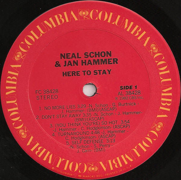Schon & Hammer : Here To Stay (LP, Album)