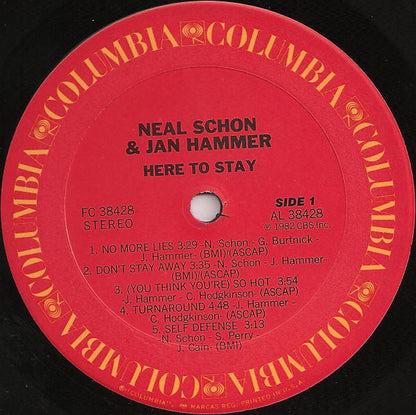 Schon & Hammer : Here To Stay (LP, Album)