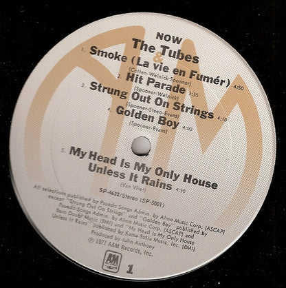 The Tubes : Now (LP, Album, Yel)