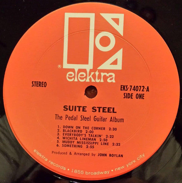 Buddy Emmons and Jay Dee Maness and Red Rhodes and Sneaky Pete Kleinow and Rusty Young : Suite Steel - The Pedal Steel Guitar Album (LP, Album)