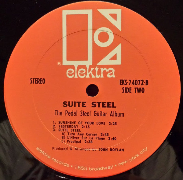 Buddy Emmons and Jay Dee Maness and Red Rhodes and Sneaky Pete Kleinow and Rusty Young : Suite Steel - The Pedal Steel Guitar Album (LP, Album)