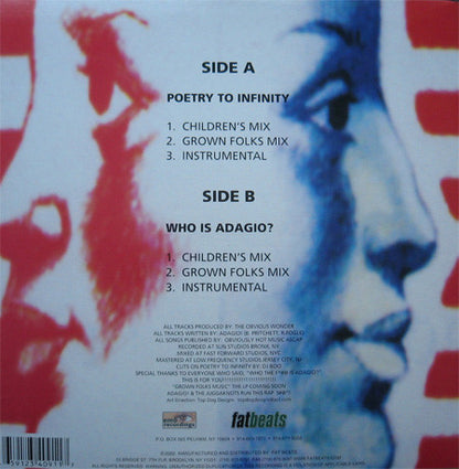 Adagio! : Poetry To Infinity / Who Is Adagio? (12")