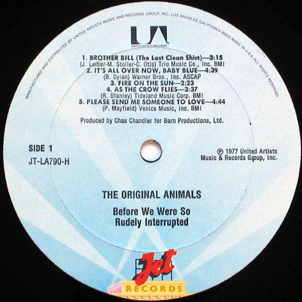 The Animals : Before We Were So Rudely Interrupted (LP, Album)