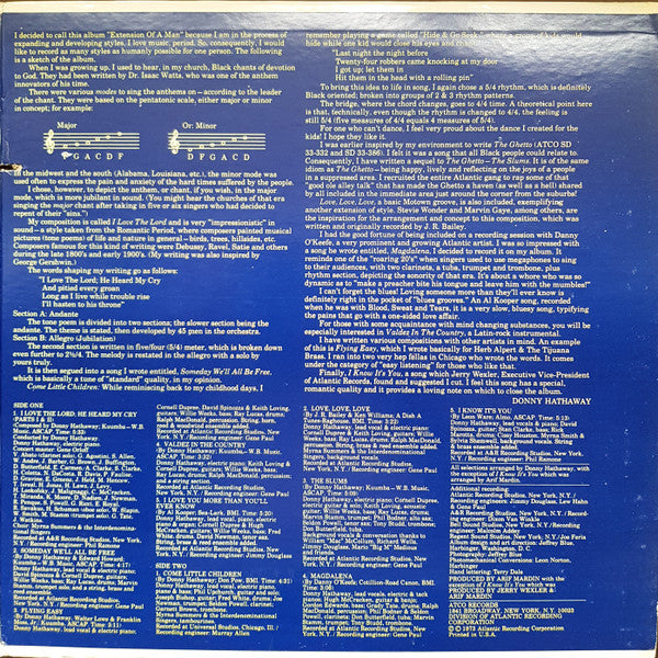 Donny Hathaway : Extension Of A Man (LP, Album, PR )