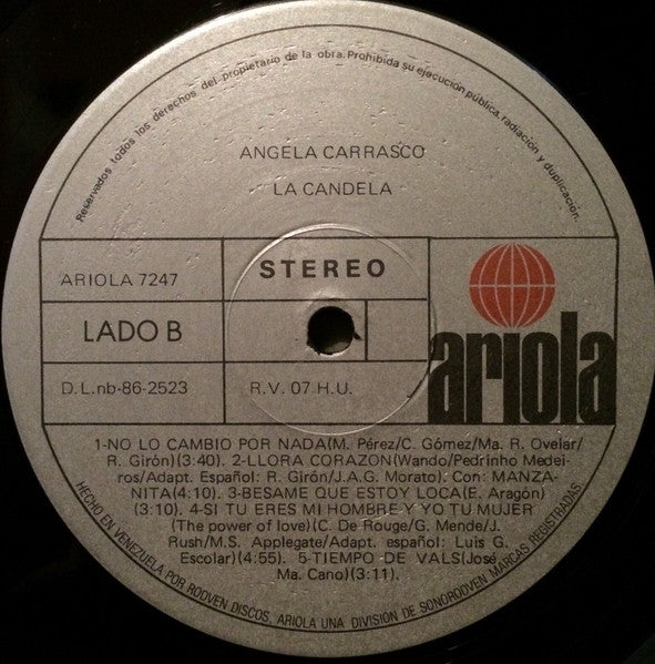 Angela Carrasco : La Candela (LP, Album)