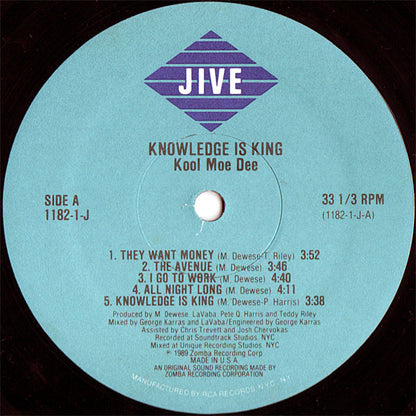 Kool Moe Dee : Knowledge Is King (LP, Album)