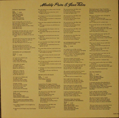 Maddy Prior & June Tabor : Silly Sisters (LP, Album, Gre)