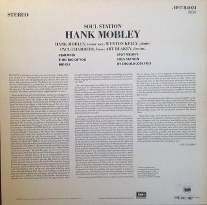 Hank Mobley : Soul Station (LP, Album, RE, RM, DMM)