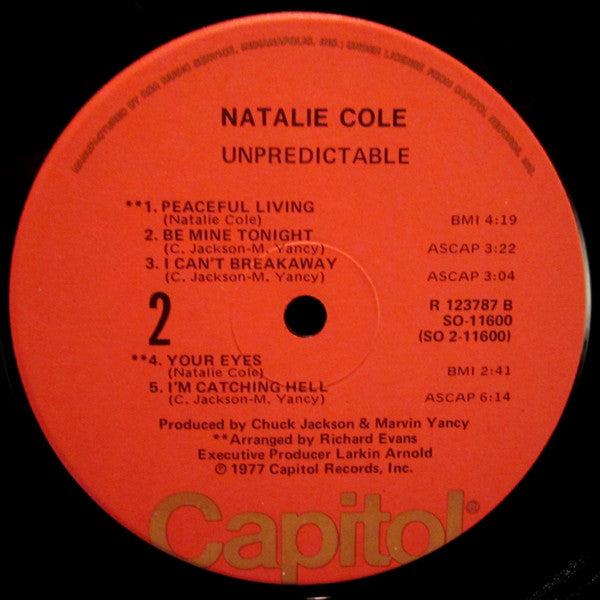 Natalie Cole : Unpredictable (LP, Album, Club)