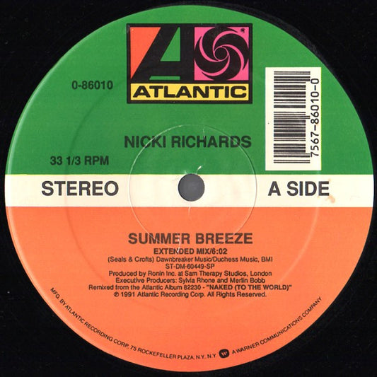Nicki Richards : Summer Breeze (12")