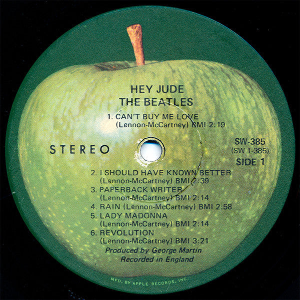 The Beatles : Hey Jude (LP, Comp, RE, Win)