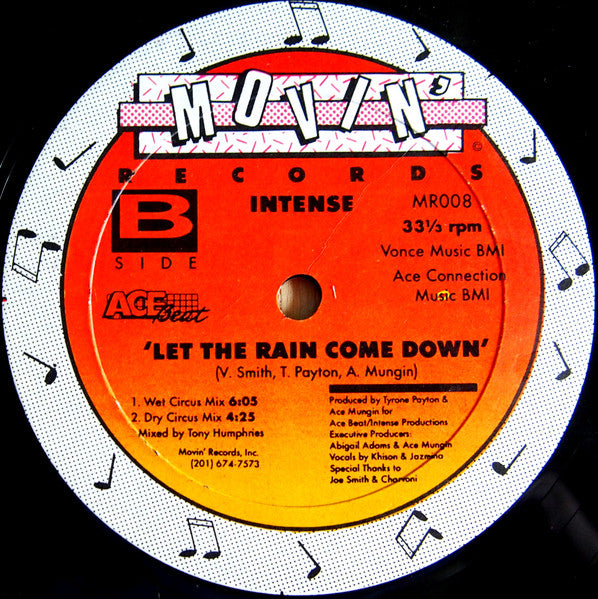 Intense (2) : Let The Rain Come Down (12")