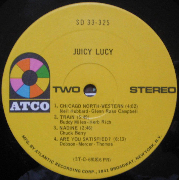 Juicy Lucy : Juicy Lucy (LP, Album, PR )