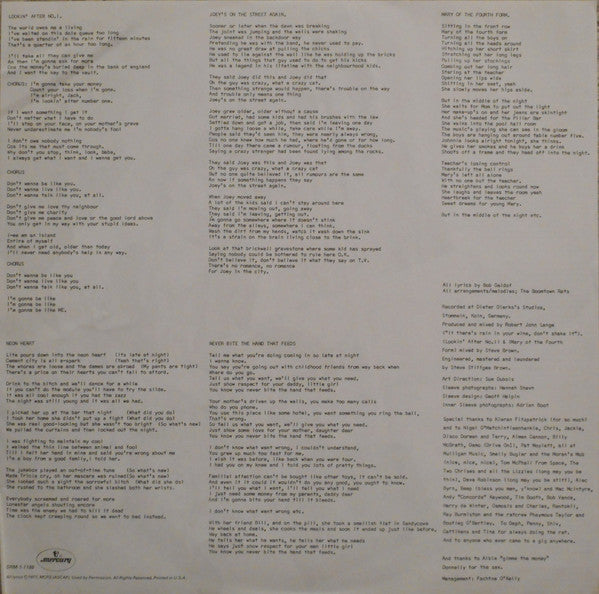 The Boomtown Rats : The Boomtown Rats (LP, Album)