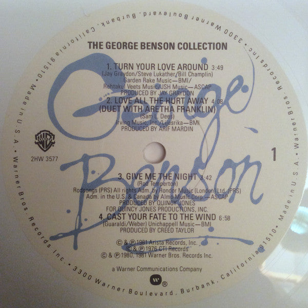 George Benson : The George Benson Collection (2xLP, Comp, Ltd, Promo, Whi)
