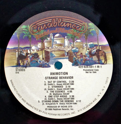 Animotion : Strange Behavior (LP, Album, Promo)