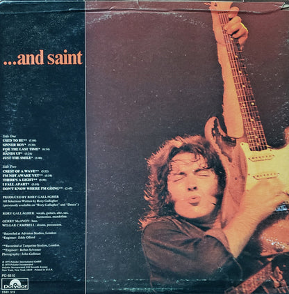 Rory Gallagher : Sinner....And Saint (LP, Comp, All)