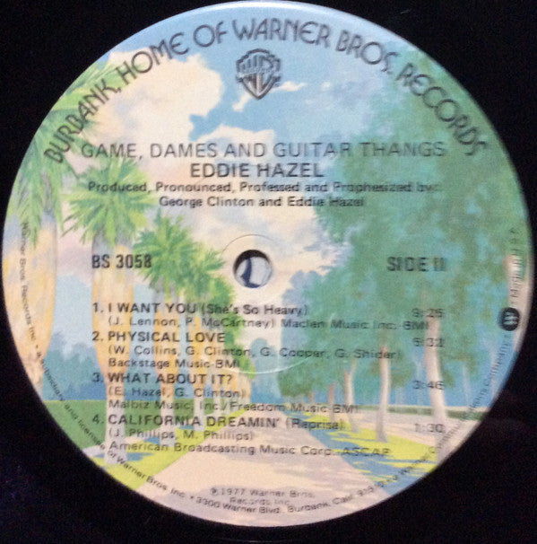 Eddie Hazel : Game, Dames And Guitar Thangs (LP, Album, Los)