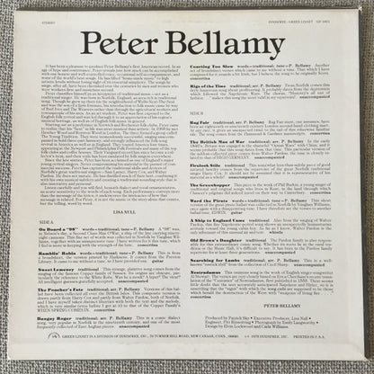 Peter Bellamy : Peter Bellamy (LP, Album)