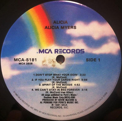 Alicia Myers : Alicia (LP, Album)