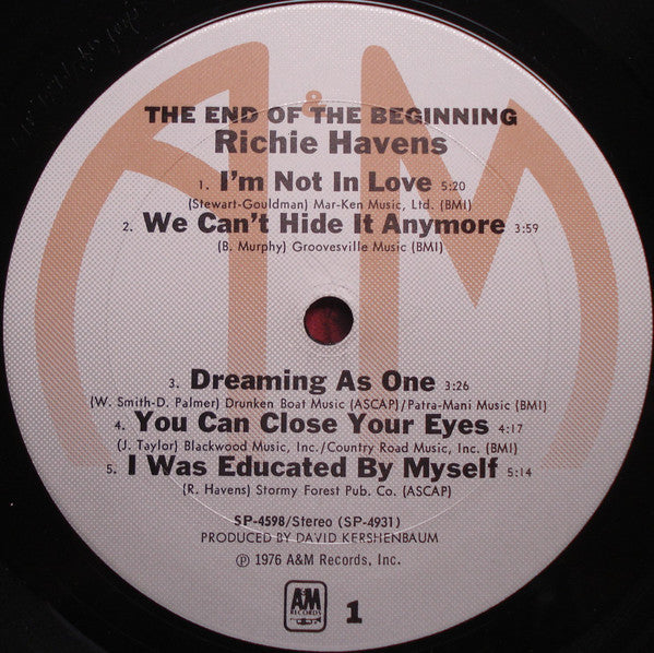 Richie Havens : The End Of The Beginning (LP, Album, Pit)
