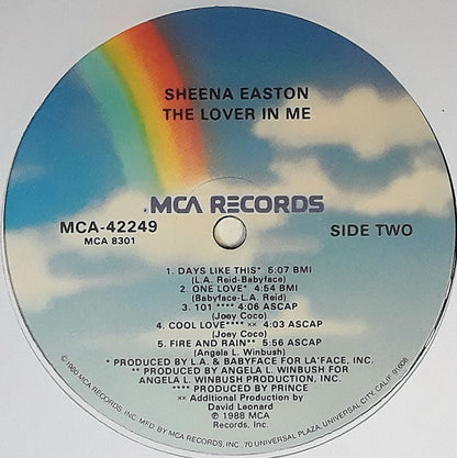 Sheena Easton : The Lover In Me (LP, Album, Glo)