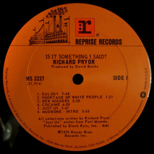 Richard Pryor : ...Is It Something I Said? (LP, Album, San)