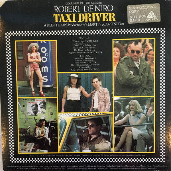 Bernard Herrmann : Taxi Driver - Original Soundtrack Recording (LP, Album, Promo)