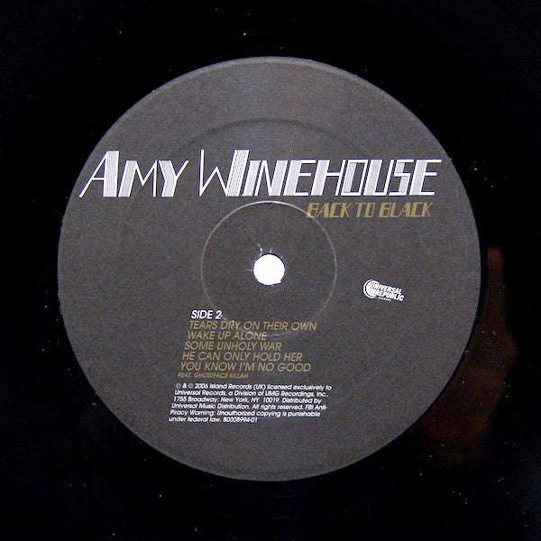 Amy Winehouse : Back To Black (LP, Album, TML)