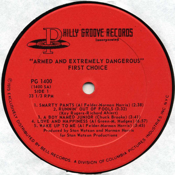 First Choice : Armed And Extremely Dangerous (LP, Album)