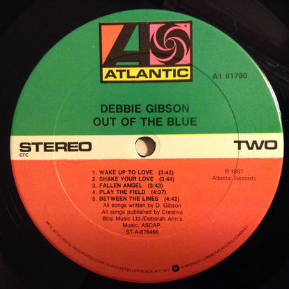 Debbie Gibson : Out Of The Blue (LP, Album, Club)