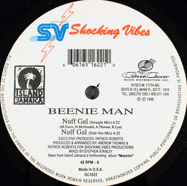 Beenie Man : Nuff Gal (12")
