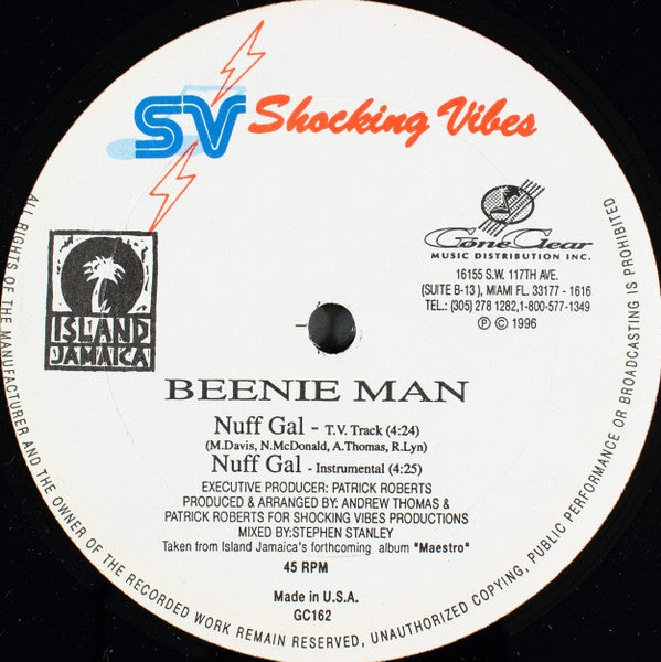Beenie Man : Nuff Gal (12")