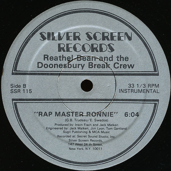 Reathel Bean & The Doonesbury Break Crew : Rap Master Ronnie (12")