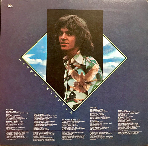 Peter Frampton : Wind Of Change (LP, Album, Promo)