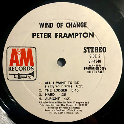 Peter Frampton : Wind Of Change (LP, Album, Promo)