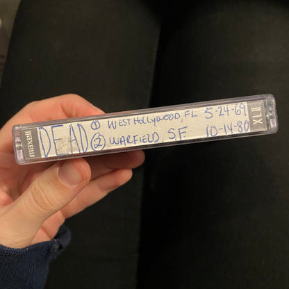 The Grateful Dead - West Hollywood, FL 5/24/1969 & Warfield, SF 10/14/1980 (Bootleg Cassette)