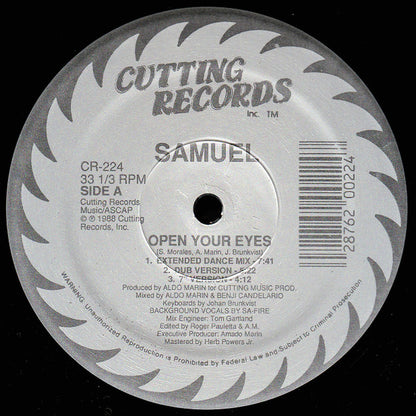 Samuel Morales : Open Your Eyes (12")
