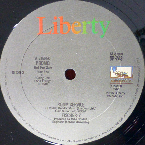 Fischer-Z : So Long (12", Promo)