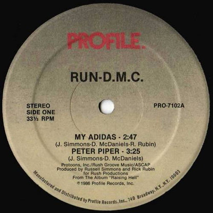 Run-DMC : My Adidas / Peter Piper (12", Single)