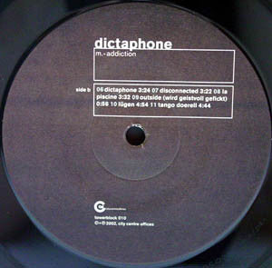 Dictaphone : M.=addiction (LP, Album)