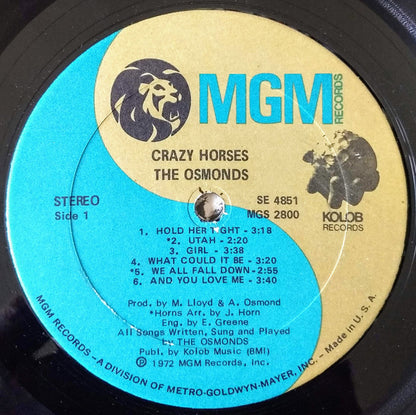 The Osmonds : Crazy Horses (LP, Album)