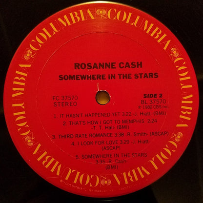 Rosanne Cash : Somewhere In The Stars (LP, Album, Car)