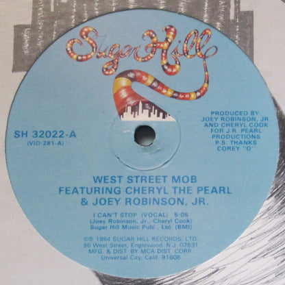 West Street Mob Featuring Cheryl The Pearl & Joey Robinson, Jr. : I Can't Stop (12", Single)