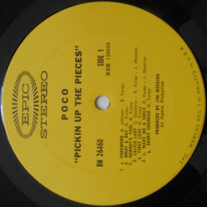 Poco (3) : Pickin' Up The Pieces (LP, Album, Pit)