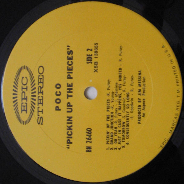Poco (3) : Pickin' Up The Pieces (LP, Album, Pit)