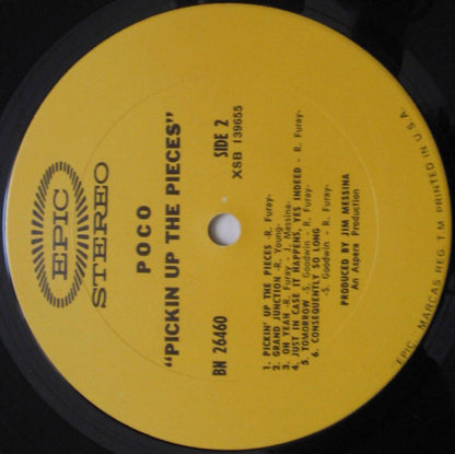 Poco (3) : Pickin' Up The Pieces (LP, Album, Pit)