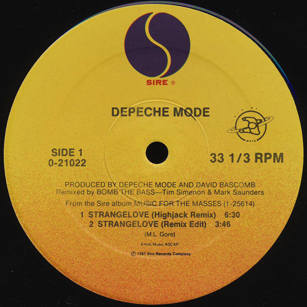 Depeche Mode : Strangelove (12", Maxi)