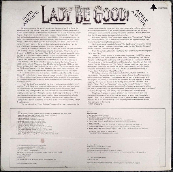 Fred Astaire & Adele Astaire : Lady Be Good (LP, Comp, Gre)